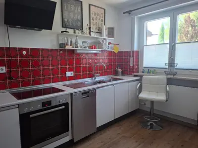 Küche/Küchenzeile in der Unterkunft Ferienhaus Arielle
