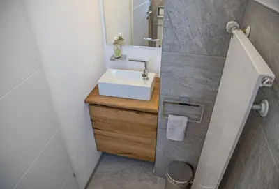 Ein Badezimmer in der Unterkunft Ferienhaus Arielle