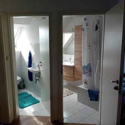 Ein Badezimmer in der Unterkunft Ferienwohnung Dietz