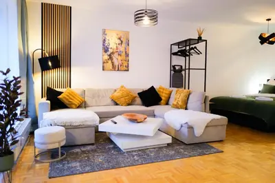 Grundriss der Unterkunft Modern Apartment near Therme Erding Wifi
