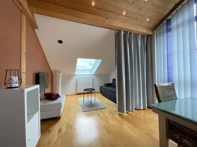 Ein Sitzbereich in der Unterkunft Sternenhimmel-Suite Kissing