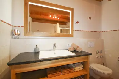 Ein Badezimmer in der Unterkunft Schauerhof