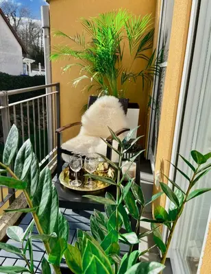 Grundriss der Unterkunft Stylish Business Apartment with sunny balcony, private garage, Free WLAN!