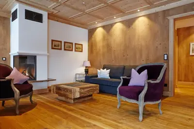 Ein Sitzbereich in der Unterkunft Suite Buche - Chalet Bergerhöh