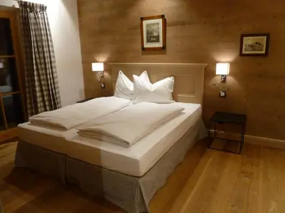 Ein Bett oder Betten in einem Zimmer der Unterkunft Suite Birke - Chalet Bergerhöh