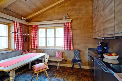 Küche/Küchenzeile in der Unterkunft Suite Birke - Chalet Bergerhöh