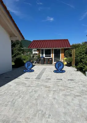 Das Gebäude in dem sich die Ferienwohnung befindet