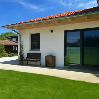 Das Gebäude in dem sich die Ferienwohnung befindet