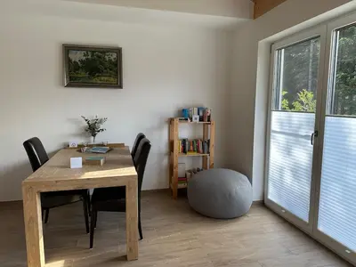 Ein Sitzbereich in der Unterkunft Entspannte Auszeit