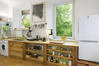 Küche/Küchenzeile in der Unterkunft Wohnatelier Stehle mit Whirlpool