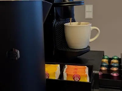 Kaffee-/Teezubehör in der Unterkunft Designer-Apartment - Top-Lage - Fuggerei