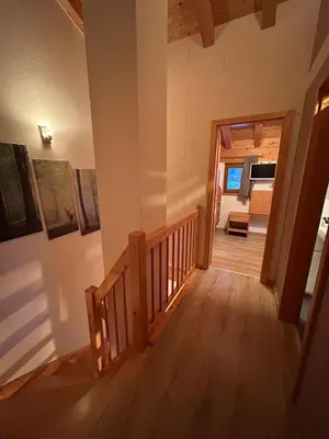 Ein Bett oder Betten in einem Zimmer der Unterkunft Feriendorf Via Claudia Haus Heimatliebe