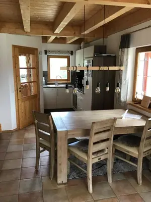 Küche/Küchenzeile in der Unterkunft Feriendorf Via Claudia Haus Heimatliebe