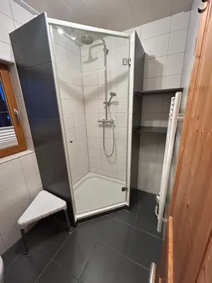 Ein Badezimmer in der Unterkunft Feriendorf Via Claudia Haus Heimatliebe