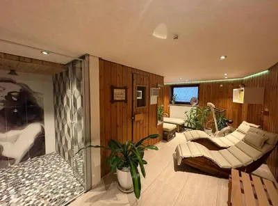 Ein Bett oder Betten in einem Zimmer der Unterkunft Zugspitze 7 mit SAUNA in Farchant bei Garmisch-Partenkirchen