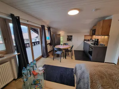 Küche/Küchenzeile in der Unterkunft Zugspitze 7 mit SAUNA in Farchant bei Garmisch-Partenkirchen