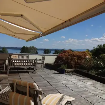 Dachterrassen Ferienwohnung mit See- u. Bergblilck