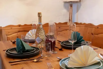 Getränke in der Unterkunft Zur Schmiede - AlpChalet EG in Kaltenbrunn