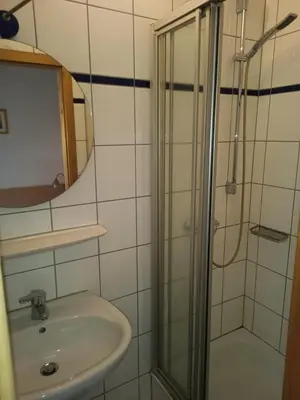 Ein Badezimmer in der Unterkunft Apartment Nord-Amerika DG