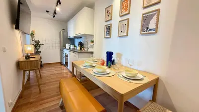 Küche/Küchenzeile in der Unterkunft BeckHomes Munich, Stylish, central & modern 3BR Apartment up to 7 Pax