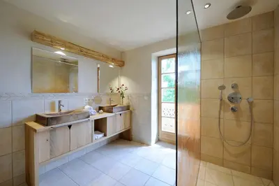 Ein Badezimmer in der Unterkunft Hanznhof Urlaub auf dem Bauernhof