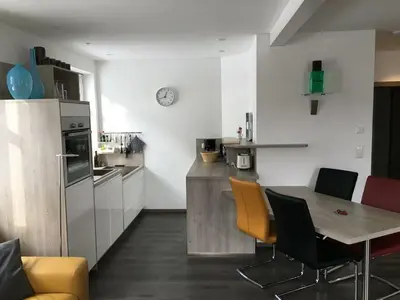 Küche/Küchenzeile in der Unterkunft Ferienwohnung Marienplatz