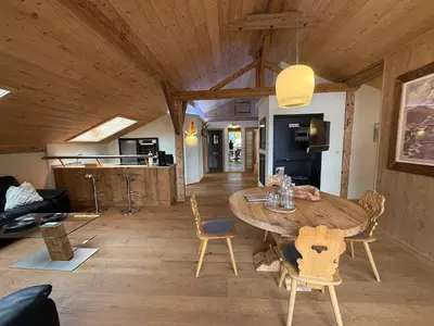 Küche/Küchenzeile in der Unterkunft Ferienwohnung Haus Bader