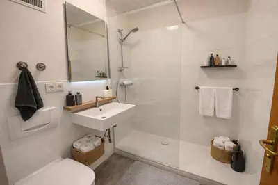 Ein Badezimmer in der Unterkunft Wohnen am Fuße der Burg