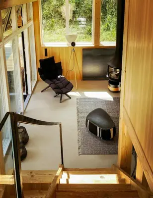 Ein Sitzbereich in der Unterkunft Alpine Chalet With Heated Pool In Lenggries