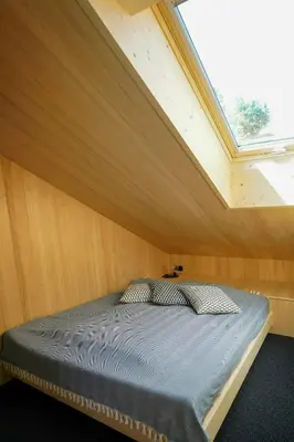 Ein Bett oder Betten in einem Zimmer der Unterkunft Alpine Chalet With Heated Pool In Lenggries