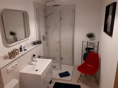 Ein Badezimmer in der Unterkunft Bergblick Kampenwand