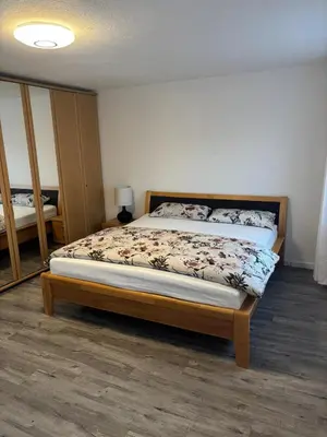 Ein Bett oder Betten in einem Zimmer der Unterkunft 3 Zimmer Wohnung in Wasserburg am Inn