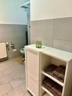 Ein Badezimmer in der Unterkunft FeWo Gretl Stauden