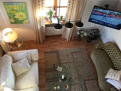 Ein Sitzbereich in der Unterkunft Haus Alpenrose, Ferienwohnungen Müller4