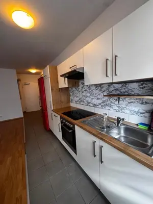 Küche/Küchenzeile in der Unterkunft Stadt Wohnung 1