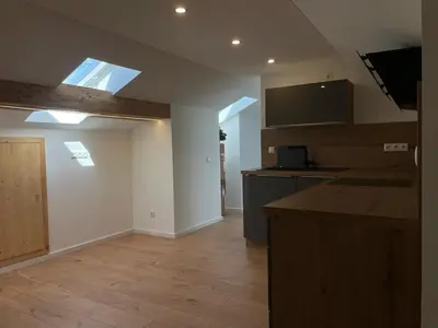 Küche/Küchenzeile in der Unterkunft Charmantes Dorf-Apartment