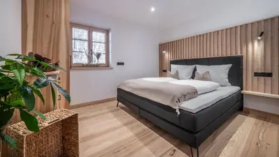 Ein Bett oder Betten in einem Zimmer der Unterkunft Naturhaus Leger