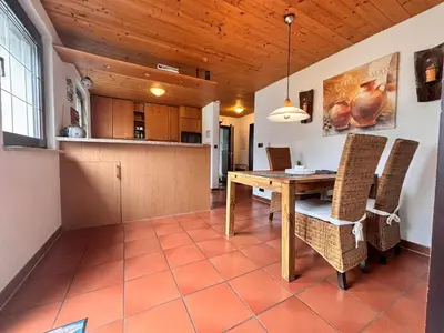 Küche/Küchenzeile in der Unterkunft Ferienwohnung Buronia 2