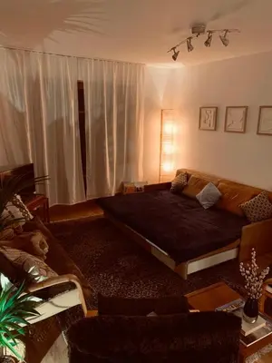 Ein Sitzbereich in der Unterkunft Sunny 100 sqm family apartment with alpine views