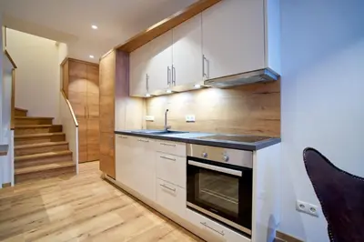 Küche/Küchenzeile in der Unterkunft Stammler Apartments