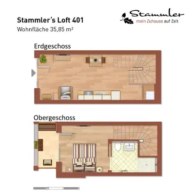 Grundriss der Unterkunft Stammler Apartments