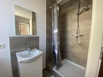 Ein Badezimmer in der Unterkunft Pension Augsburg Ost