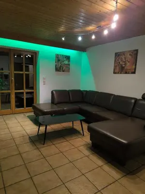 Ein Sitzbereich in der Unterkunft Gemütliche Wohnung mit zwei Schlafzimmern