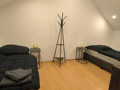 Ein Sitzbereich in der Unterkunft Gemütliche Wohnung mit zwei Schlafzimmern