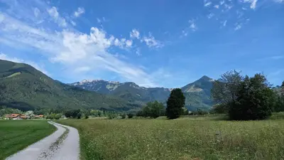 Naturlandschaft in der Nähe des Bauernhofs