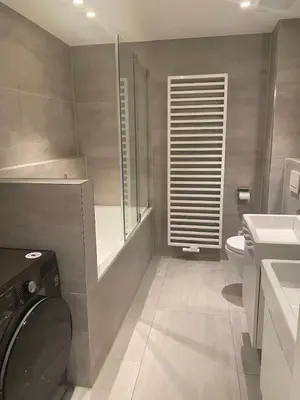 Ein Badezimmer in der Unterkunft Tegernsee Appartment, free parking