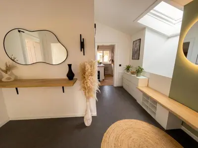 Ein Bett oder Betten in einem Zimmer der Unterkunft Scandinavian Alpine Lodge nahe Tegernsee - stilvoll & ruhig