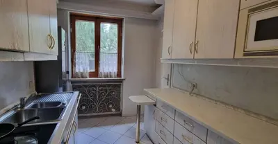 Küche/Küchenzeile in der Unterkunft Apartments München-Pasing