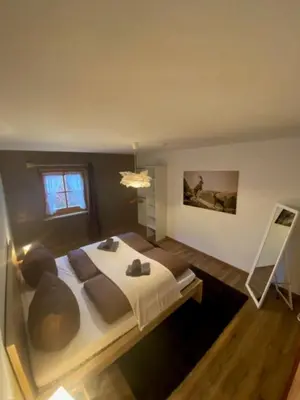 Ein Bett oder Betten in einem Zimmer der Unterkunft Weber´s Fewo
