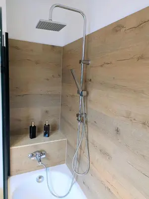 Ein Badezimmer in der Unterkunft Sauna Apartment Adelina Bad Wörishofen
